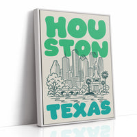 Houston, Bubble Letter Skyline