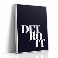 Detroit Bold Typography Print