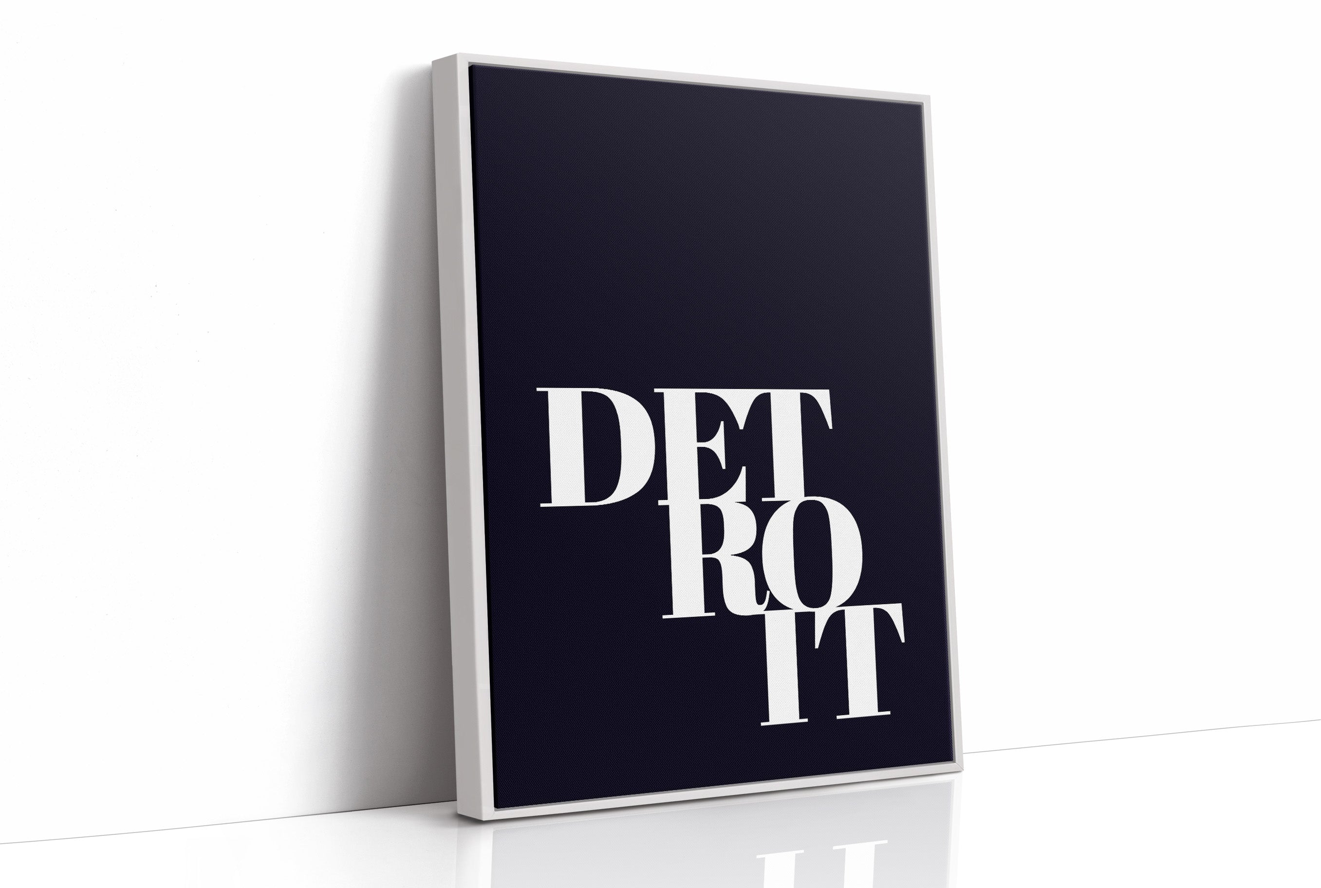 Detroit Bold Typography Print