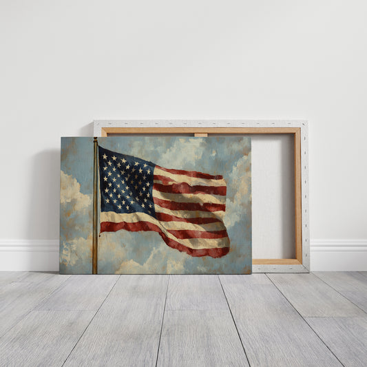 Liberty's Colors Dance Above Summer Clouds