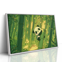 Baby Panda Bamboo Climb