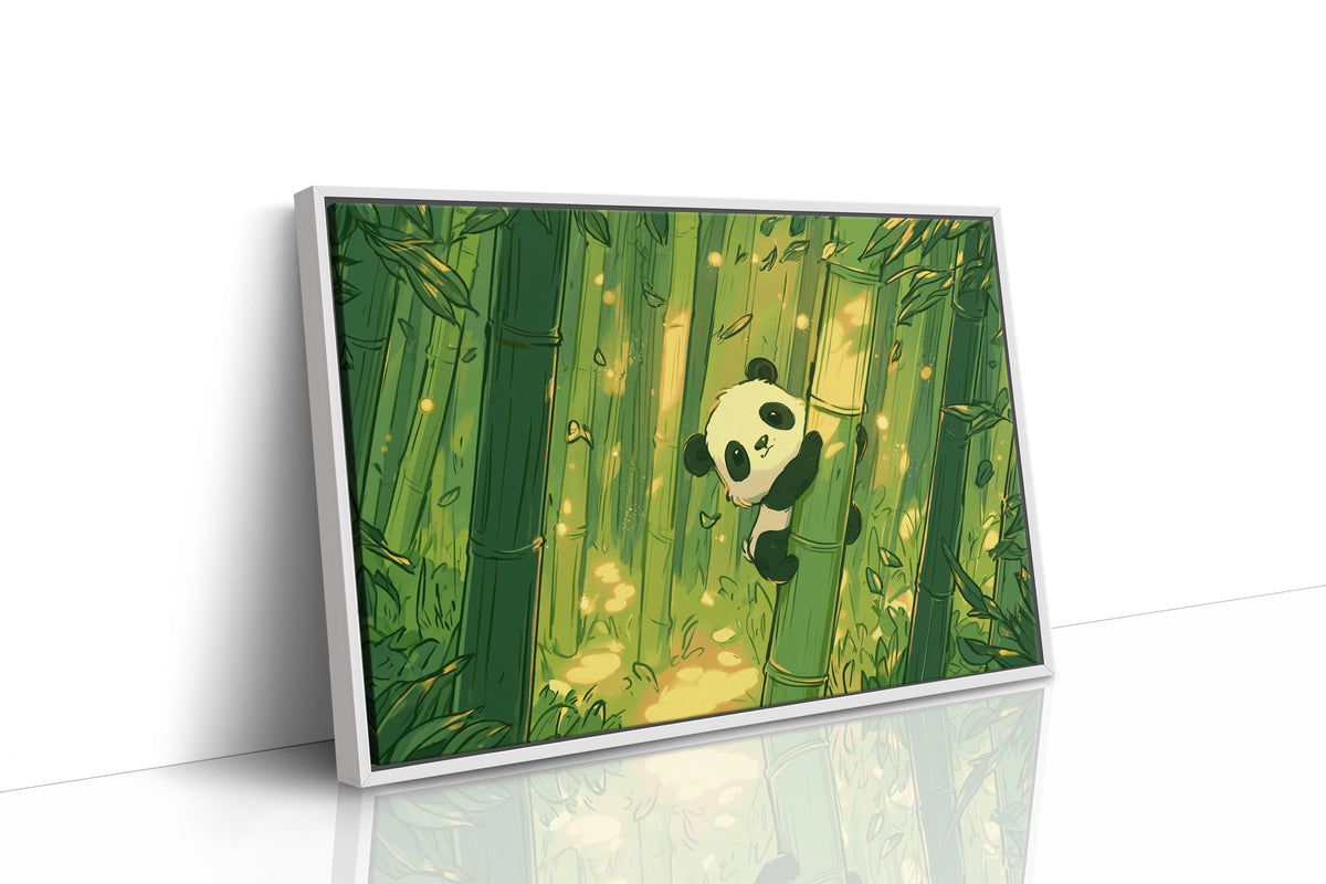 Baby Panda Bamboo Climb