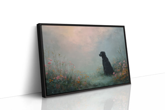 Faithful Companion In Misty Meadow