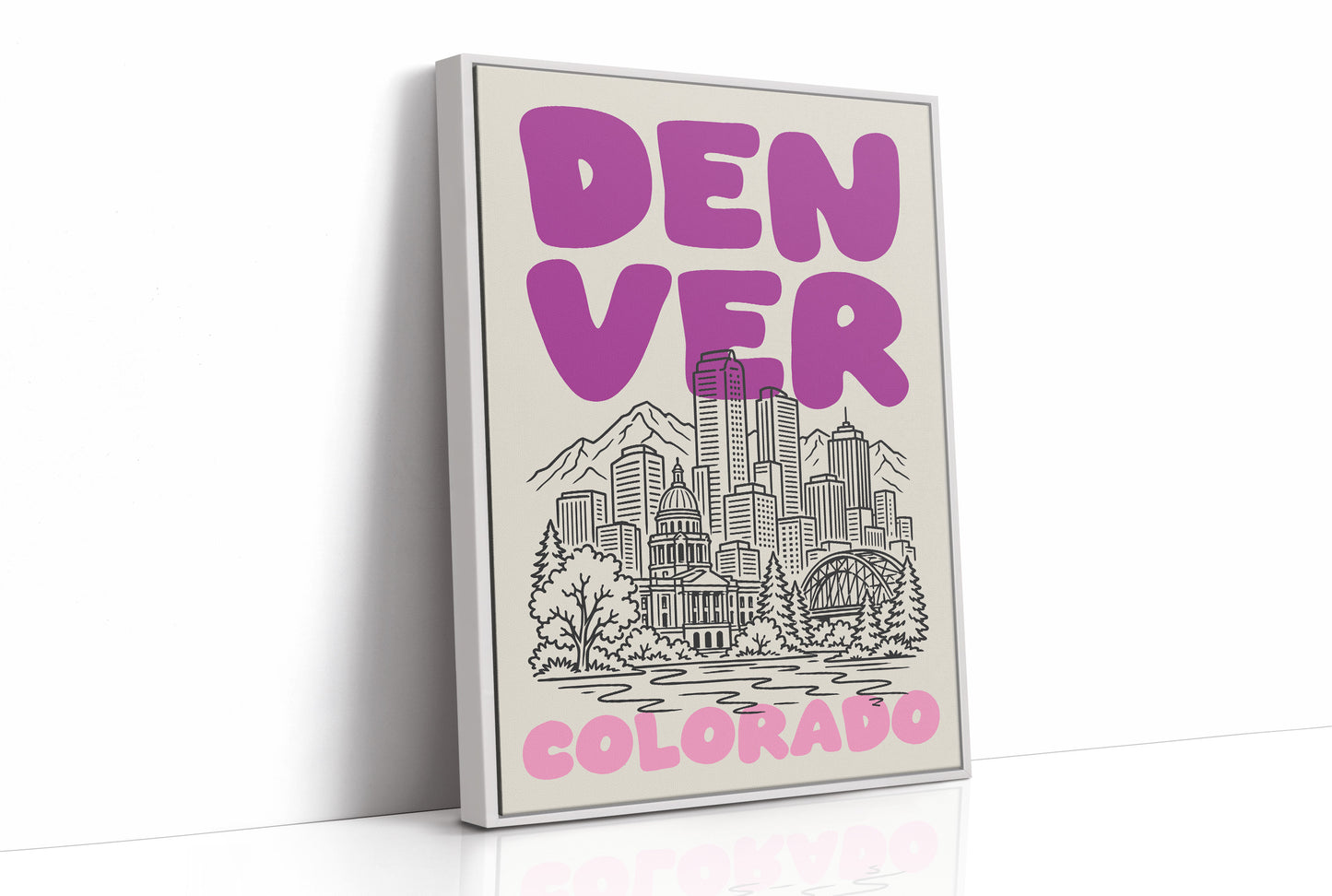 Denver, Bubble Letter Skyline