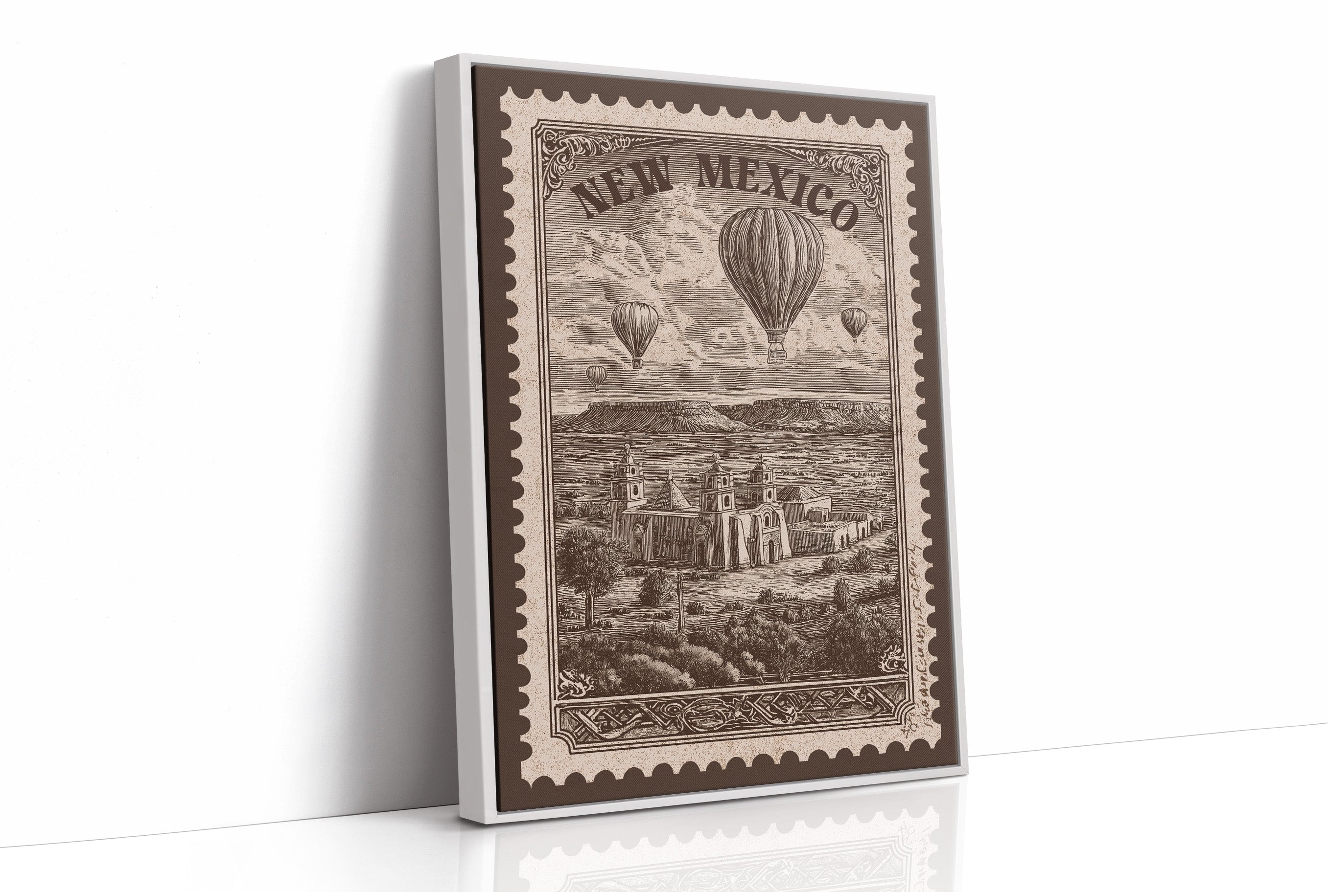 New Mexico Vintage Travel Stamp