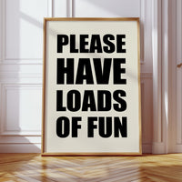 Bold Letters Make Polite Demands