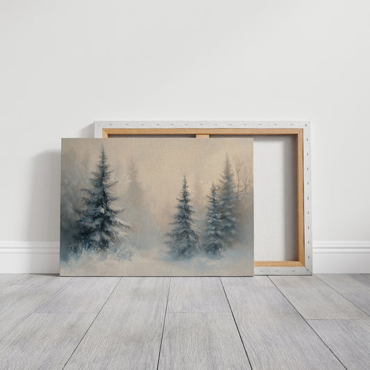 Evergreens Dance Through Winter's Light