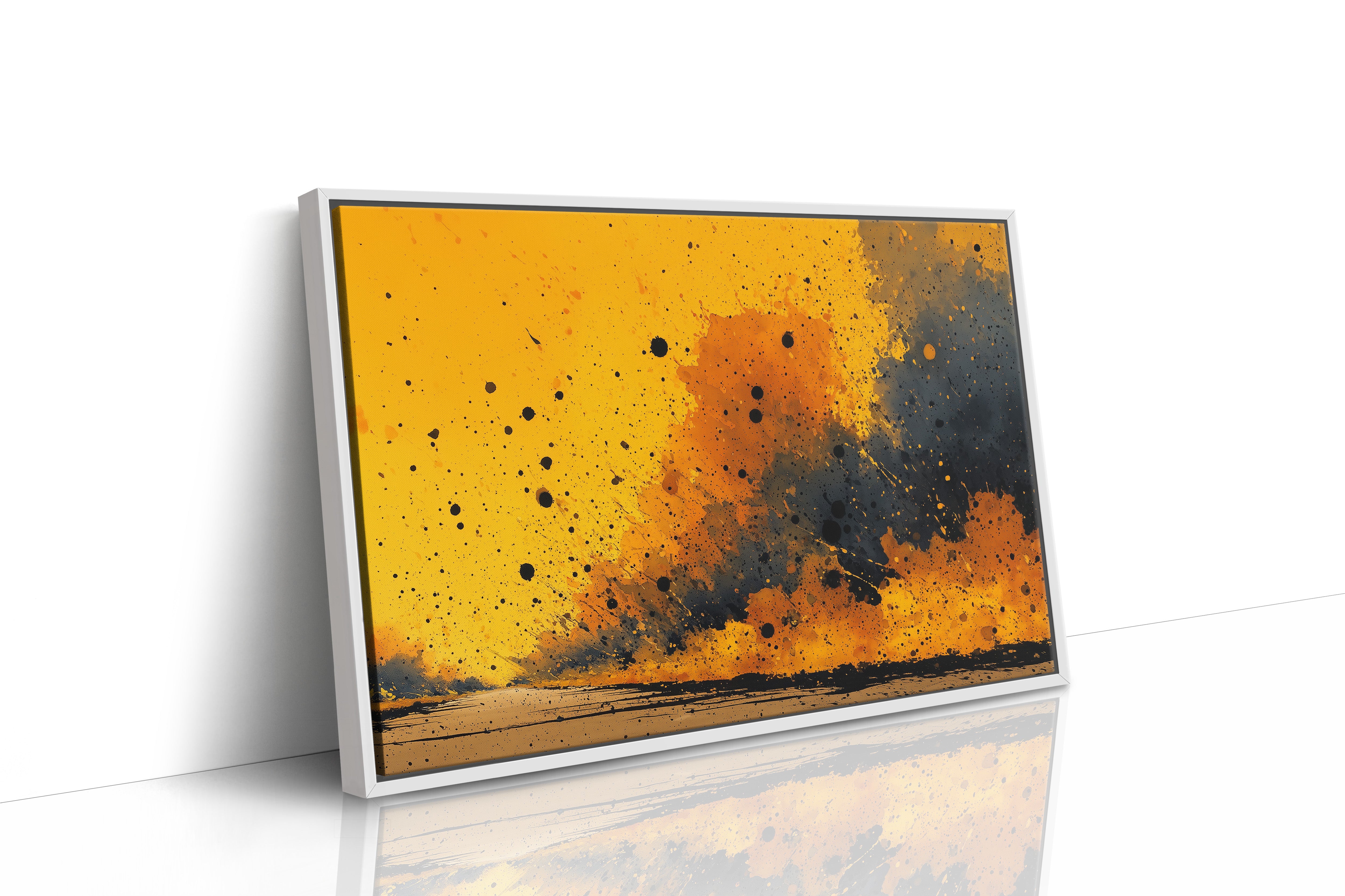 Golden Storm Abstract