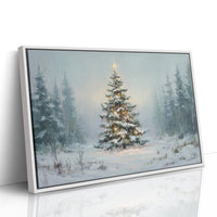 Snow Pine Glows With Winter Magic