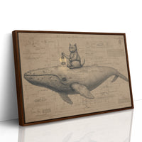 Cat Sailor Charts Ocean Dreams