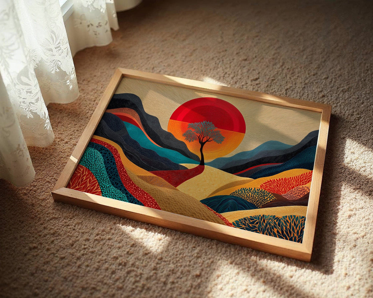 Lone Tree Dances At Sunset's Peak