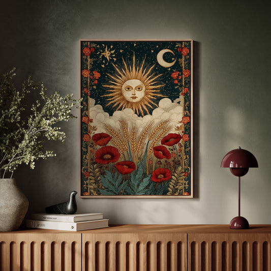 Harvest Beneath Celestial Gaze