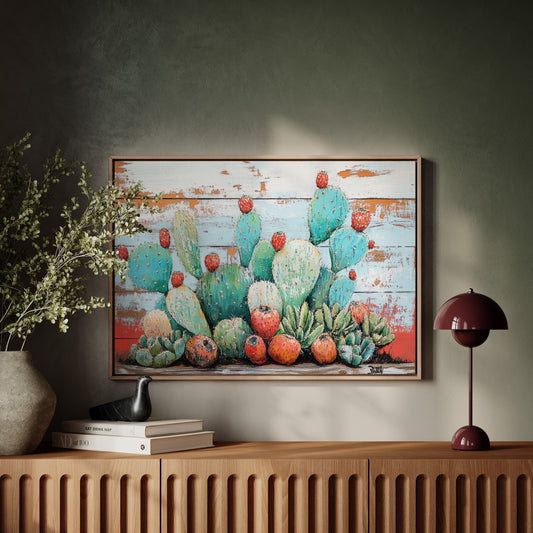 Desert Jewels On Weathered Wood