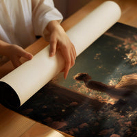 Moonlit Garden Beckons Solitude