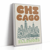 Chicago, Bubble Letter Skyline