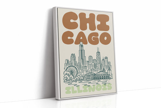 Chicago, Bubble Letter Skyline