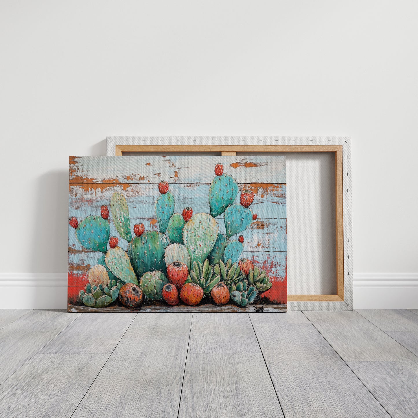 Desert Jewels On Weathered Wood