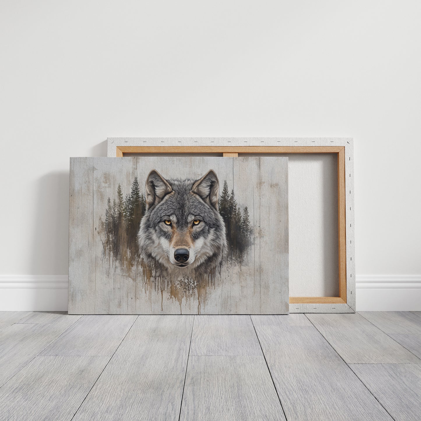 Ancient Forest Holds Wolf's Gaze