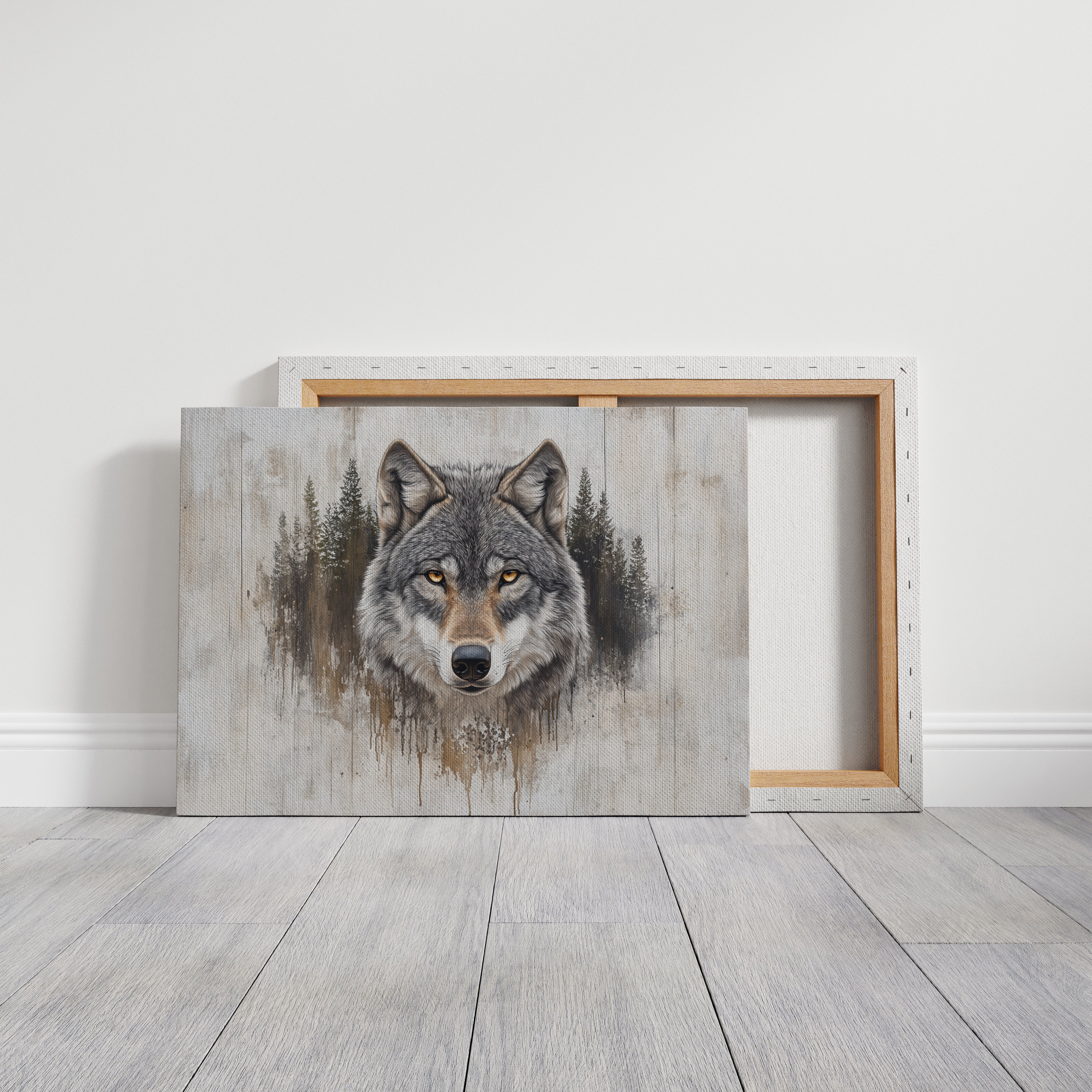 Ancient Forest Holds Wolf's Gaze