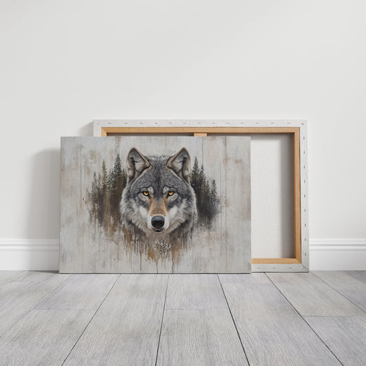 Ancient Forest Holds Wolf's Gaze