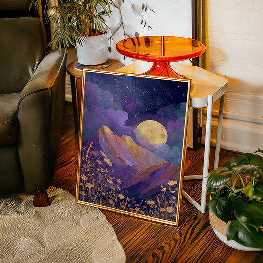 Moonlit Serenade of Wildflowers