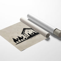 Silent Night In Ink Silhouettes