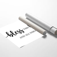 Threshold Blessing In Elegant Script