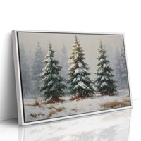 Snow Laden Pines Share Winter Tales