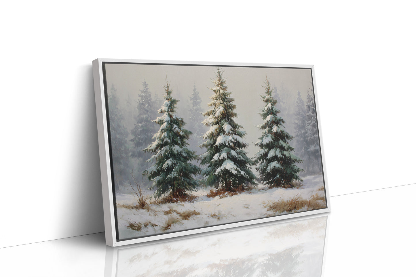 Snow Laden Pines Share Winter Tales