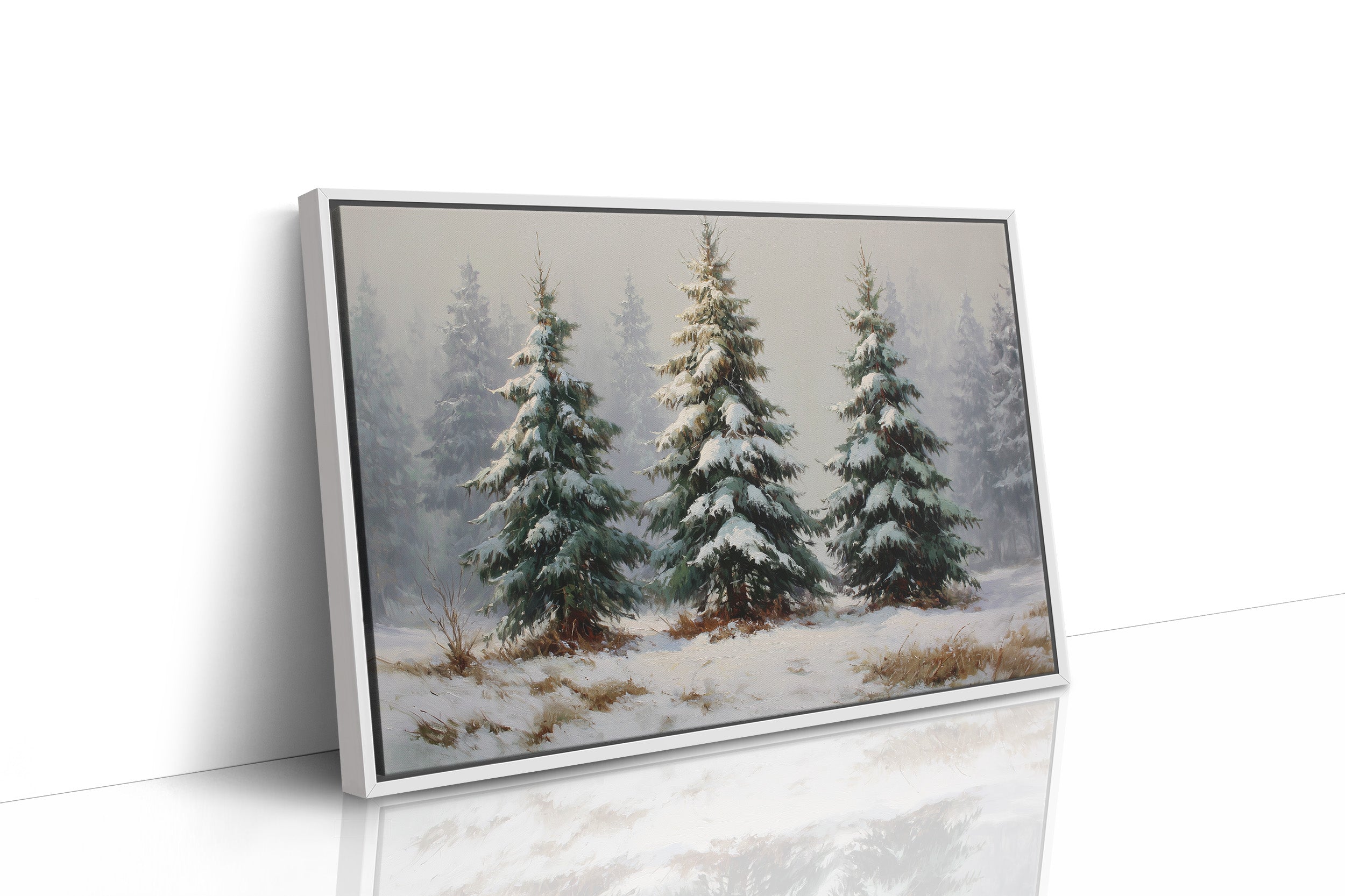 Snow Laden Pines Share Winter Tales