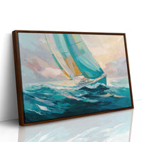 Sailing Through Dawn's Soft Glow