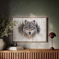 Ancient Forest Holds Wolf's Gaze