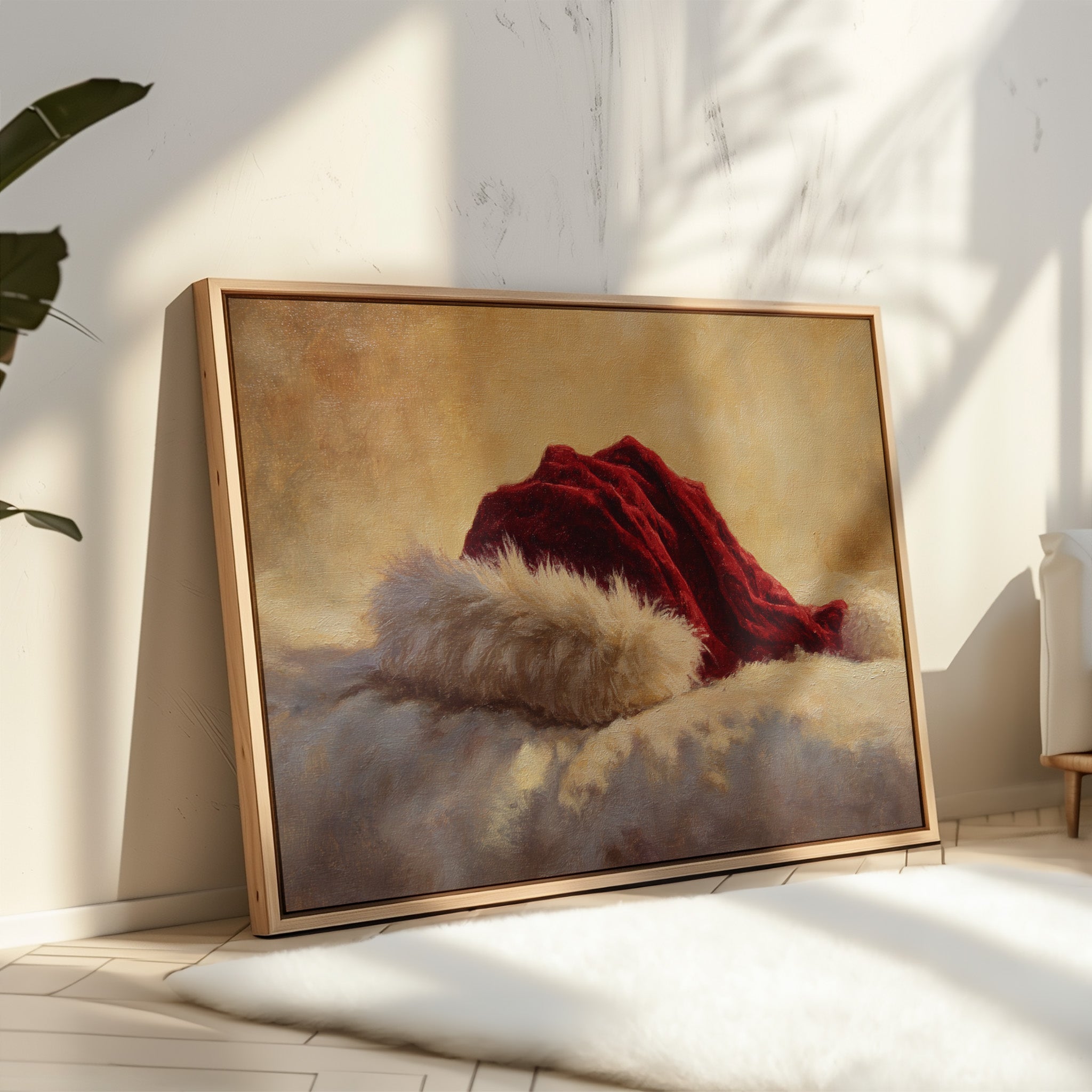 Crimson Velvet Meets Winter Light