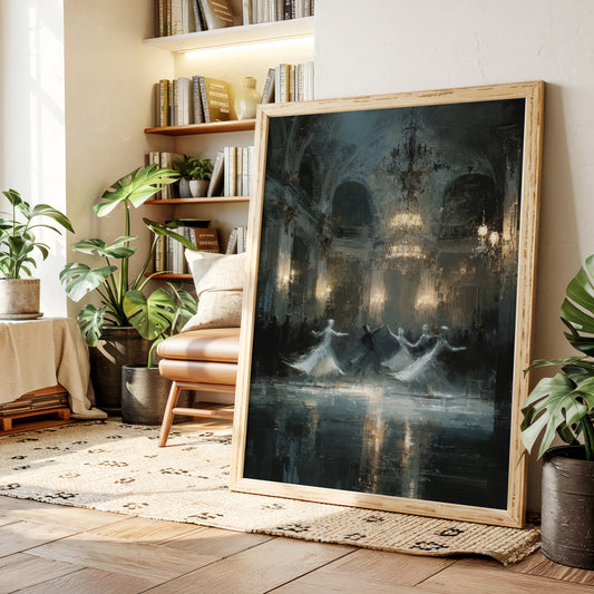 Glistening Steps Under Crystal Light