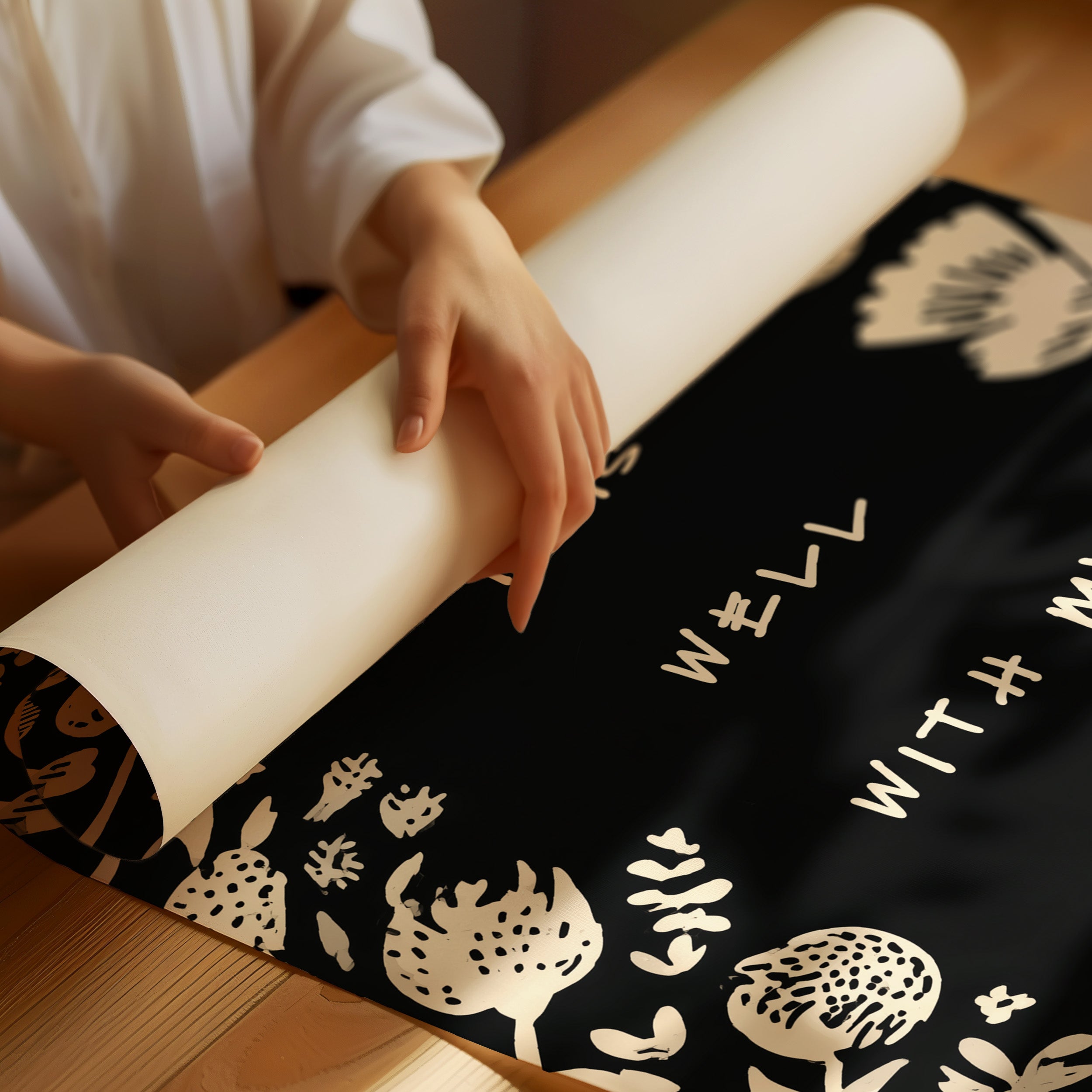 Floral Affirmations Frame Inner Peace