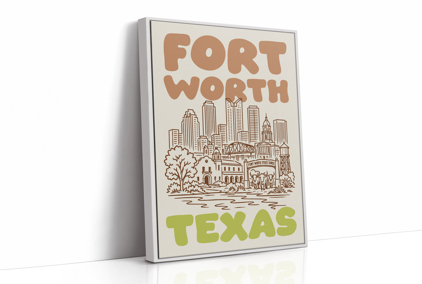 Fort Worth, Bubble Letter Skyline