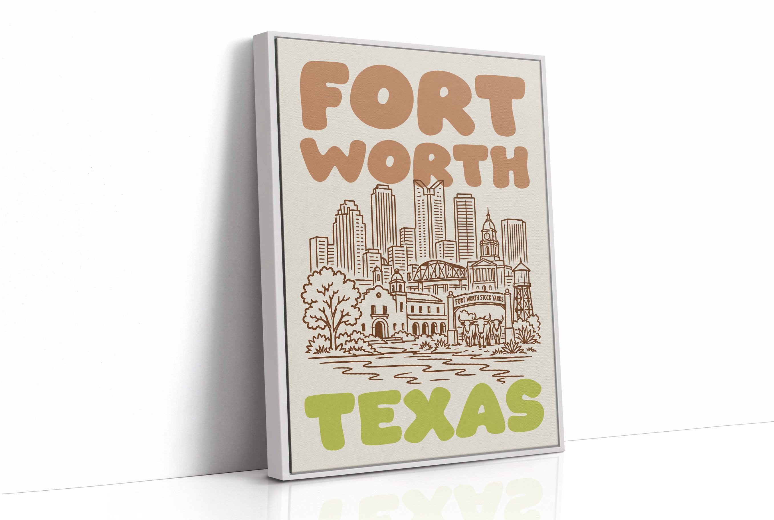 Fort Worth, Bubble Letter Skyline
