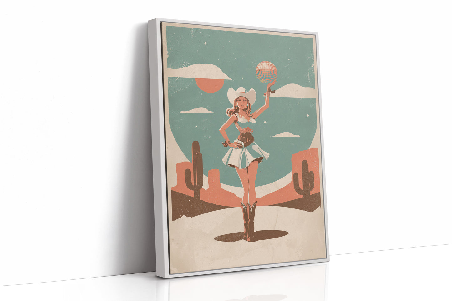 Disco Cowgirl In The Desert Sun