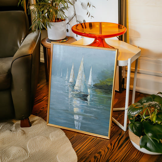 Sails Embrace the Morning Mist