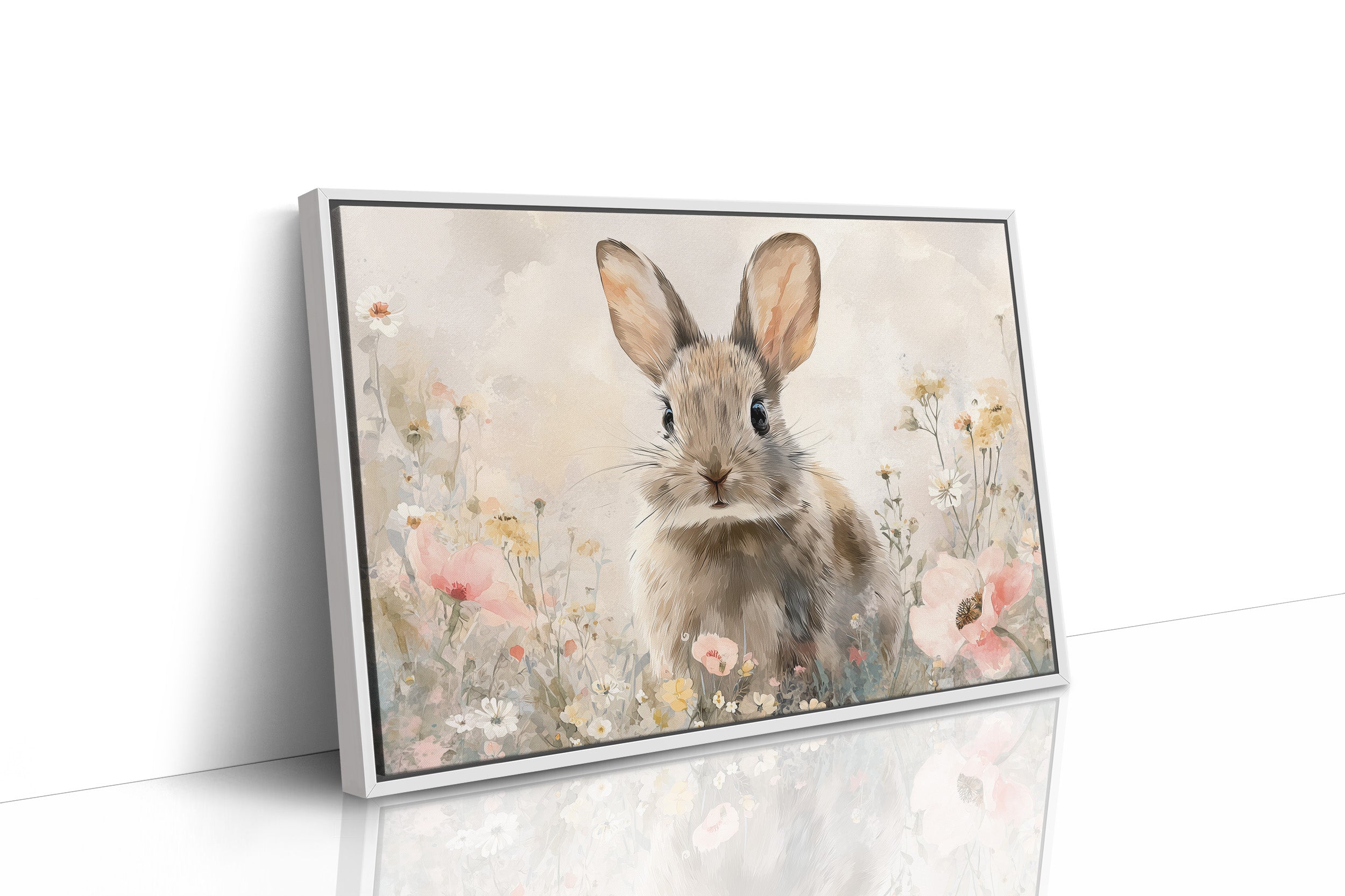 Curious Companion Among Meadow Blooms