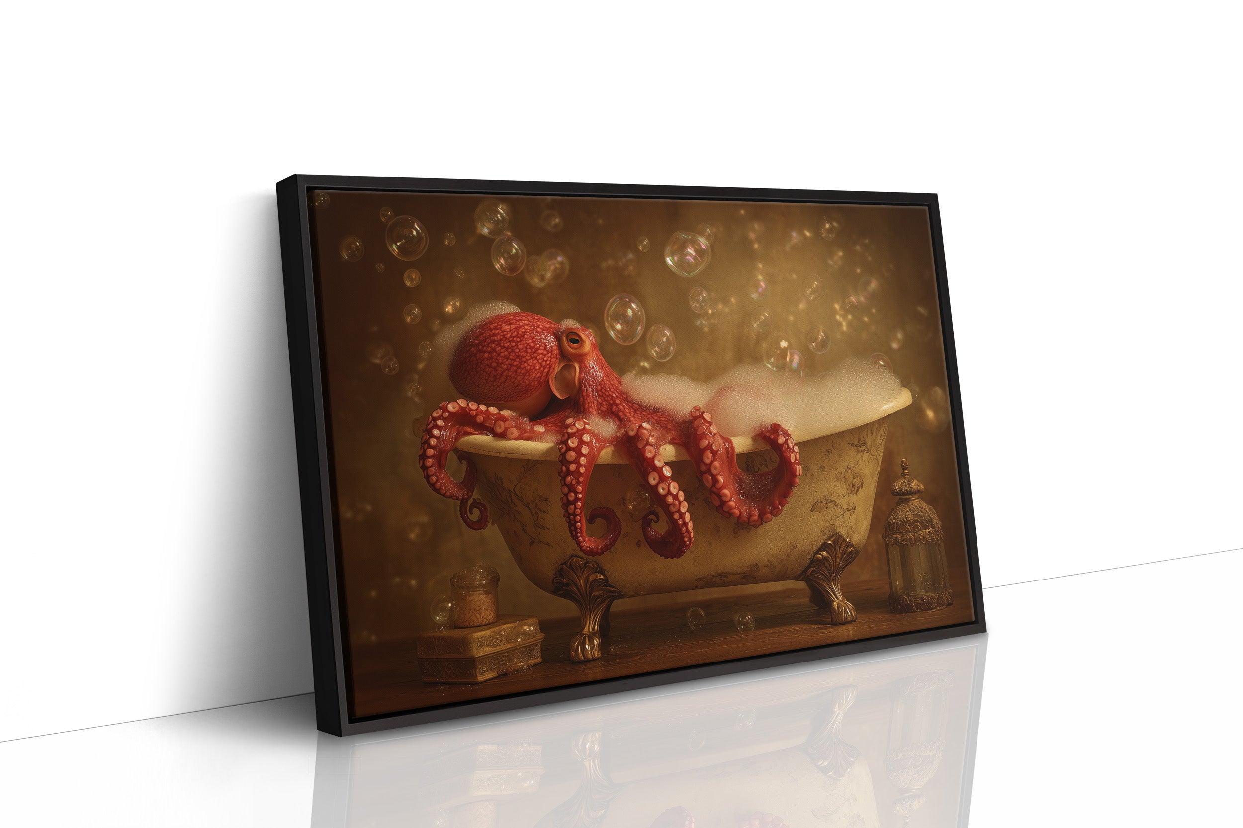Octopus Takes A Vintage Bath