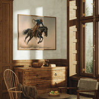 Wild Stallion Dances Through Dust