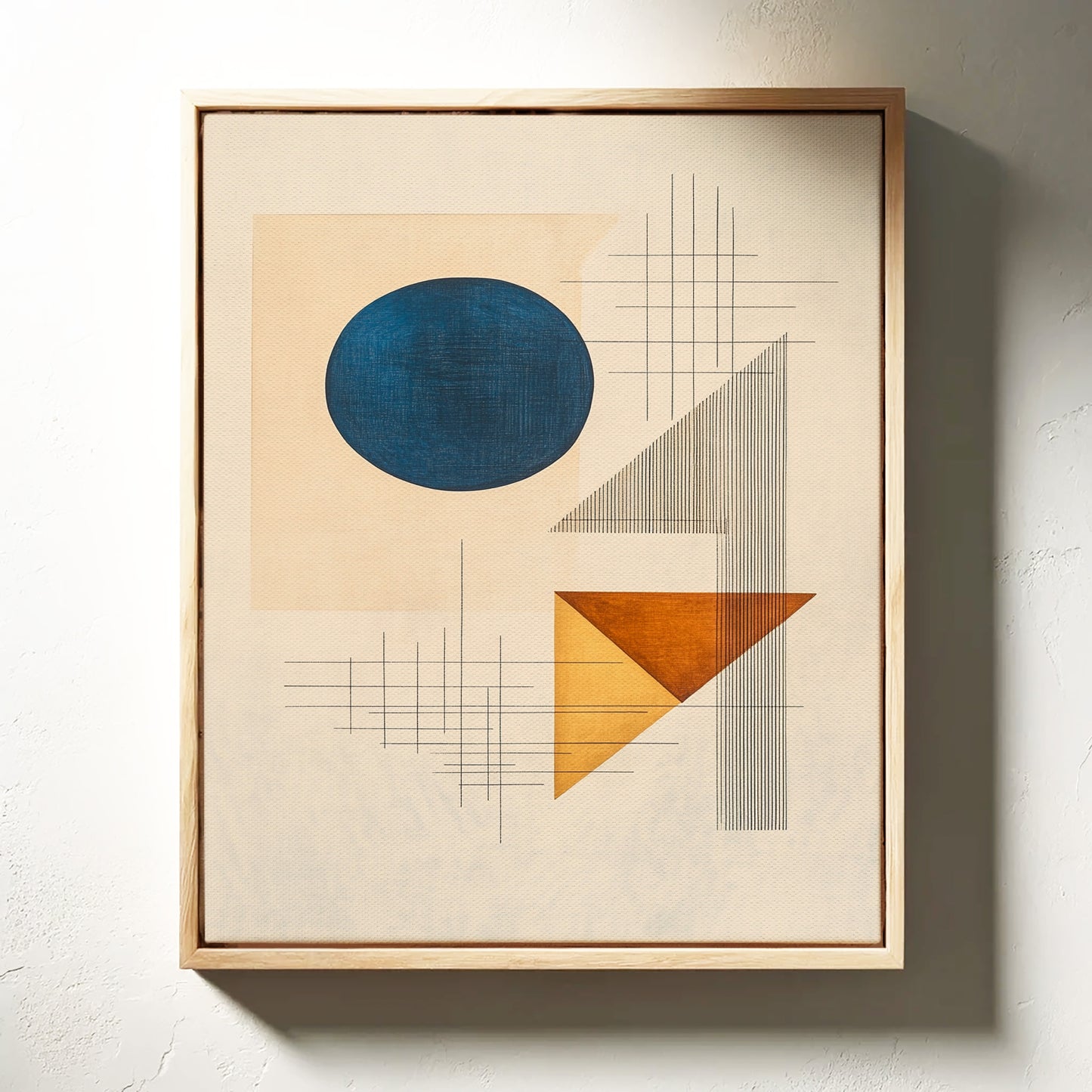 Geometry Speaks In Ocean Blue