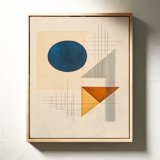 Geometry Speaks In Ocean Blue