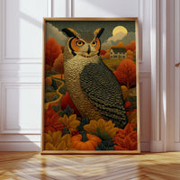 Autumn Moon Watches The Farmhouse