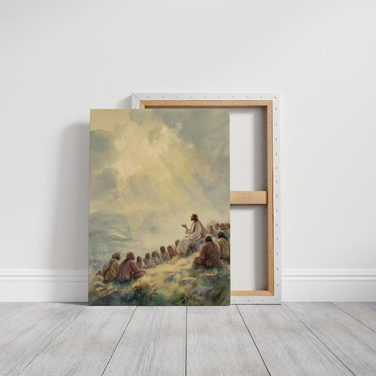 Sunlit Gathering On Hillside Heights