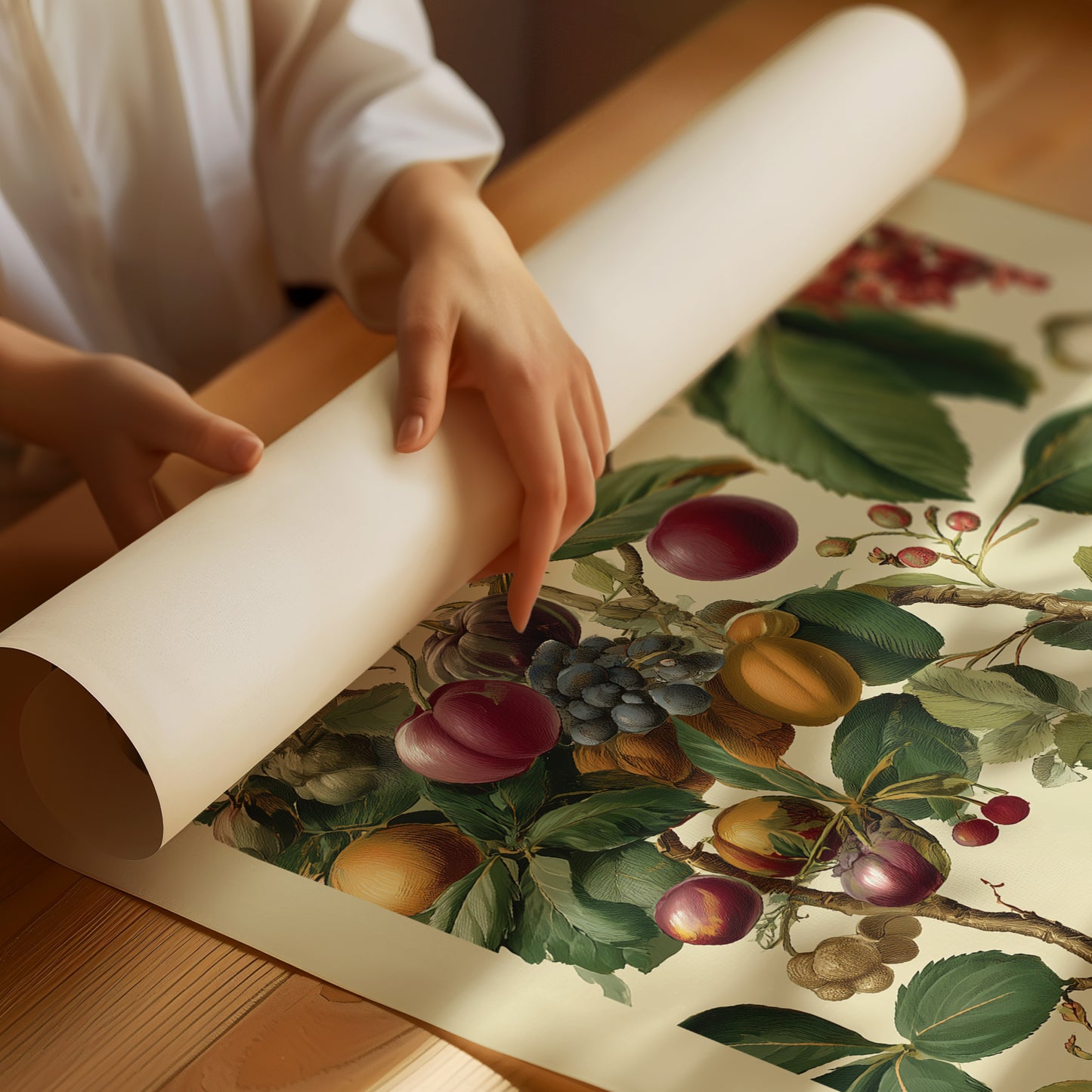 Sacred Harvest On Wooden Table
