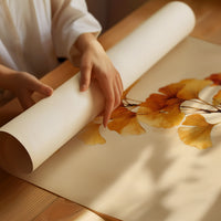 Golden Ginkgo Leaves Dance Softly