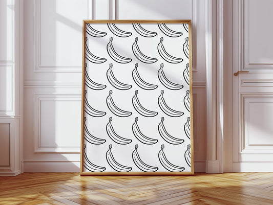 Simple Bananas Draw Morning Lines