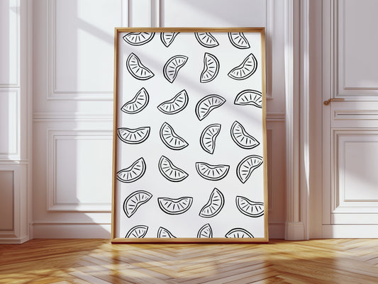 Citrus Slices Dance In Summer